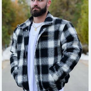 YoungLA 563 Kingpin Jacket in black and white